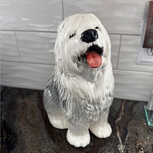 Beswick Foreside Ceramic Shaggy Dog Figurine‎ - White and Gray